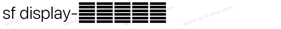 sf display字体转换